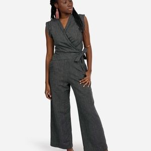 Pinstripe Work Jumpsuit from Matter Prints